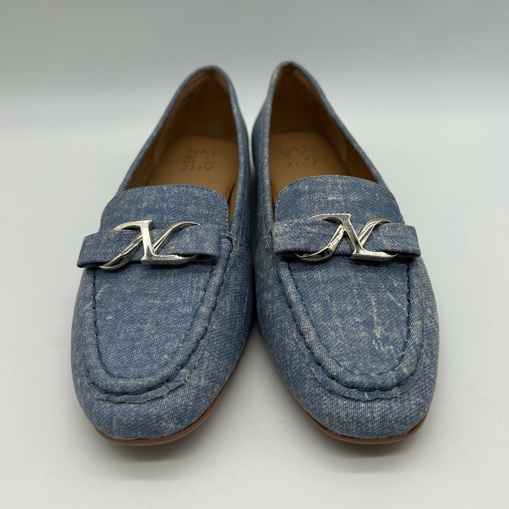 Naturalizer Layla Loafers Sky Blue Suede Women’s Flats Size 9W (EUR 40 UK 6.5) - Picture 4 of 12